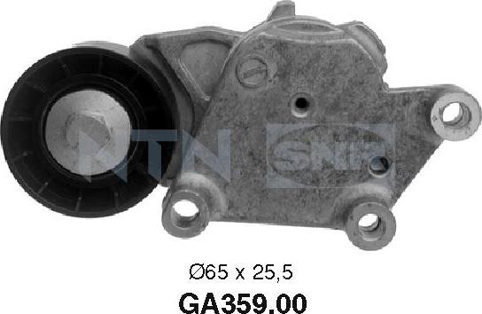 SNR GA359.00 - Poulie renvoi / transmission, courroie trapézoïdale à nervures parts5.com