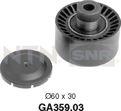 SNR GA359.03 - Poulie renvoi / transmission, courroie trapézoïdale à nervures parts5.com