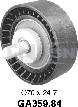 SNR GA359.84 - Umlenk / Führungsrolle, Keilrippenriemen parts5.com