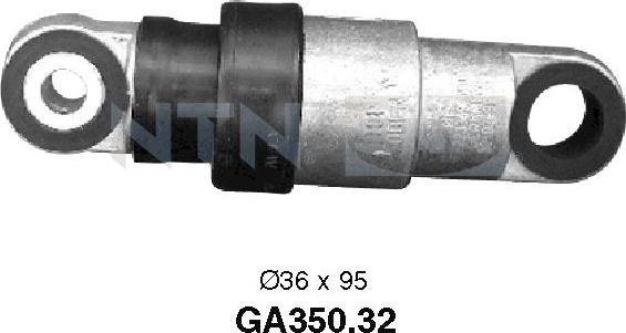 SNR GA350.32 - Preusmerjevalni valj / vodilni valj, rebrasti jermen parts5.com