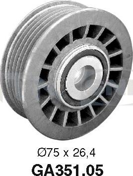 SNR GA351.05 - Rola ghidare / conducere, curea transmisie parts5.com