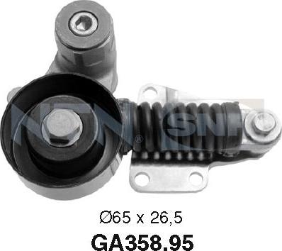 SNR GA358.95 - Deflection / Guide Pulley, v-ribbed belt parts5.com