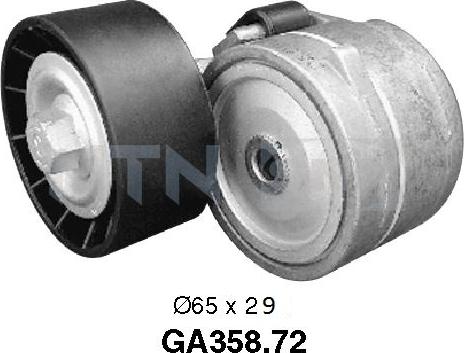 SNR GA358.72 - Umlenk / Führungsrolle, Keilrippenriemen parts5.com