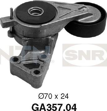 SNR GA357.04 - Направляющий ролик, поликлиновый ремень parts5.com