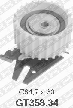 SNR GT358.34 - Rola intinzator,curea distributie parts5.com