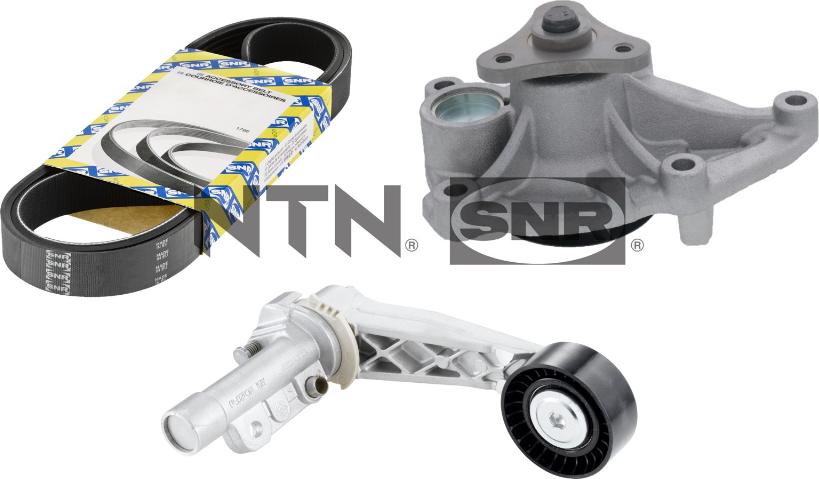 SNR KAP859.400 - Pompe à eau+Jeu de courroie trapézoïdale à nervures parts5.com