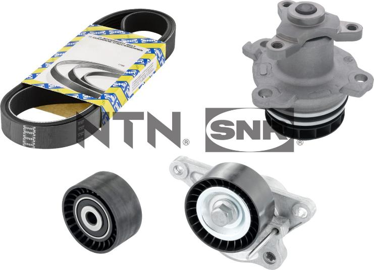 SNR KAP855.180 - Водна помпа + комплект пистови ремъци клиновидно оребряване parts5.com