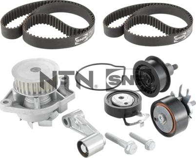 SNR KDP457.250 - Vízpumpa + fogasszíj készlet parts5.com