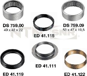 SNR KS559.08 - Mounting, axle beam parts5.com