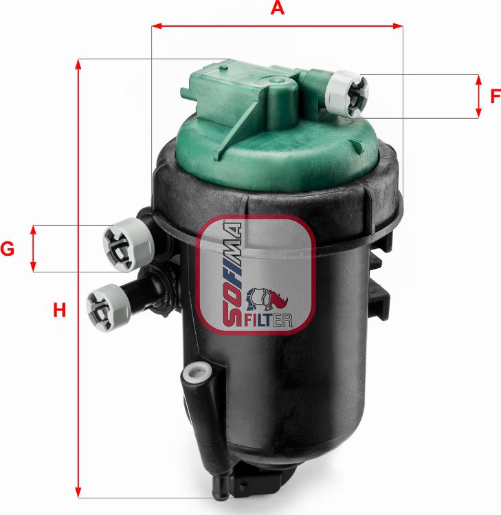 Sofima S 5173 GC - Filtro combustible parts5.com