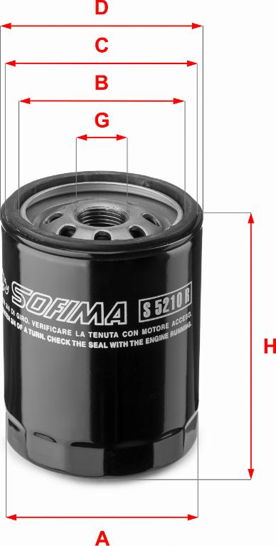 Sofima S 5210 R - Filtar za ulje parts5.com