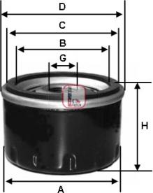 Sofima S 7000 R - Olejový filtr parts5.com