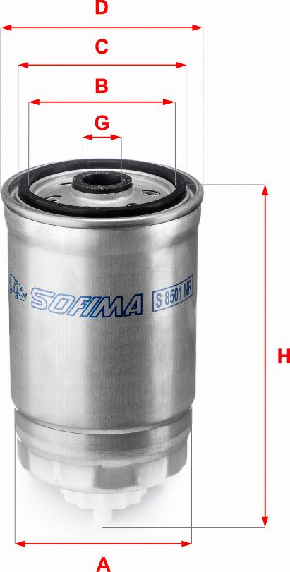 Sofima S 8501 NR - Filter goriva parts5.com