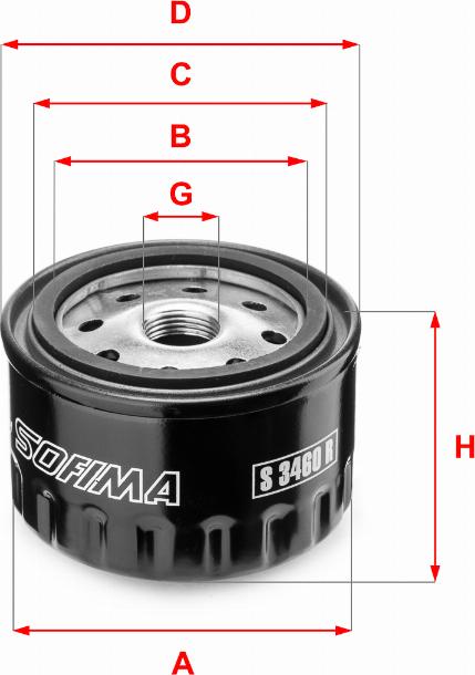 Sofima S 3460 R - Olejový filtr parts5.com