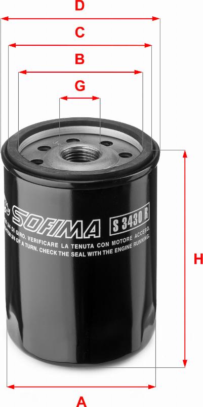 Sofima S 3430 R - Oil Filter parts5.com