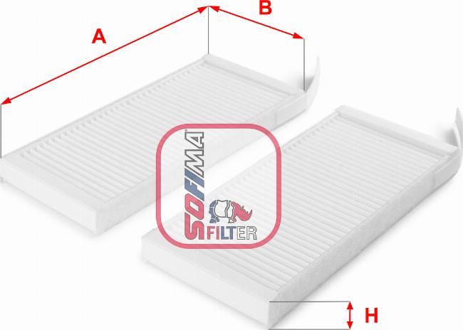 Sofima S 3164 C - Filtr, wentylacja przestrzeni pasażerskiej parts5.com