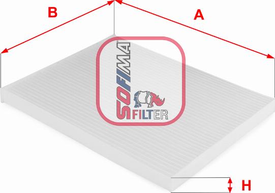 Sofima S 3124 C - Filtru, aer habitaclu parts5.com