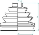 Spidan 190971 - Bellow, drive shaft parts5.com