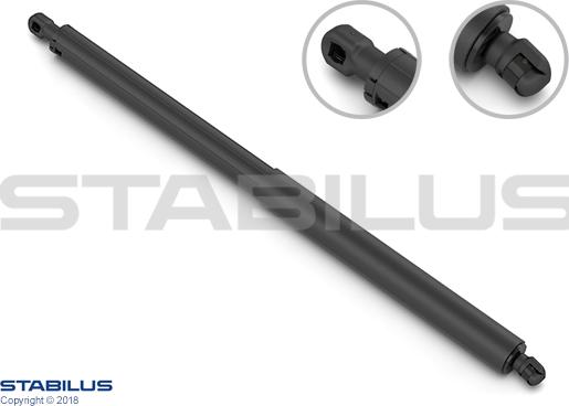 STABILUS 833655 - Gaasivedru, pagasi / veoruum parts5.com