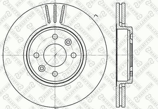 ATE 24.0124-0253.1 - Féktárcsa parts5.com