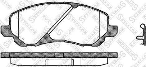 DJ Parts BP1151 - Set placute frana,frana disc parts5.com