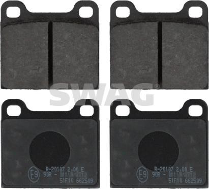 Swag 10 91 6290 - Brake Pad Set, disc brake parts5.com