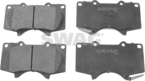 Swag 81 91 6726 - Zestaw klocków hamulcowych, hamulce tarczowe parts5.com