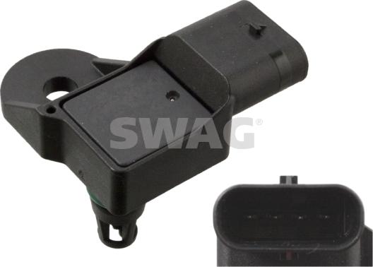 Swag 20 10 3205 - Sensor, presión colector de admisión parts5.com