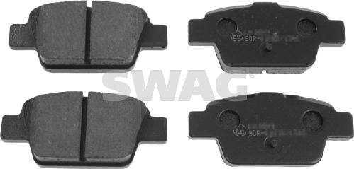 Swag 70 91 6556 - Σετ τακάκια, δισκόφρενα parts5.com