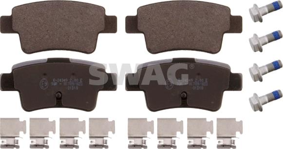 Swag 70 91 6880 - Brake Pad Set, disc brake parts5.com