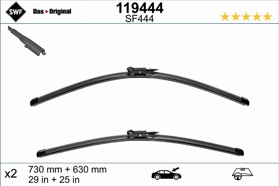 SWF 119444 - Metlica brisalnika stekel parts5.com