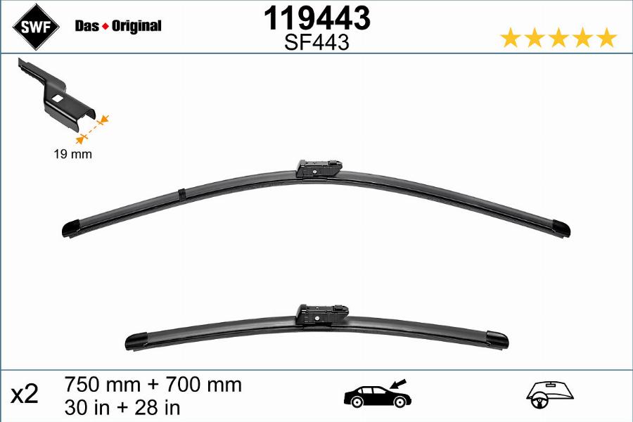 SWF 119443 - Wiper Blade parts5.com