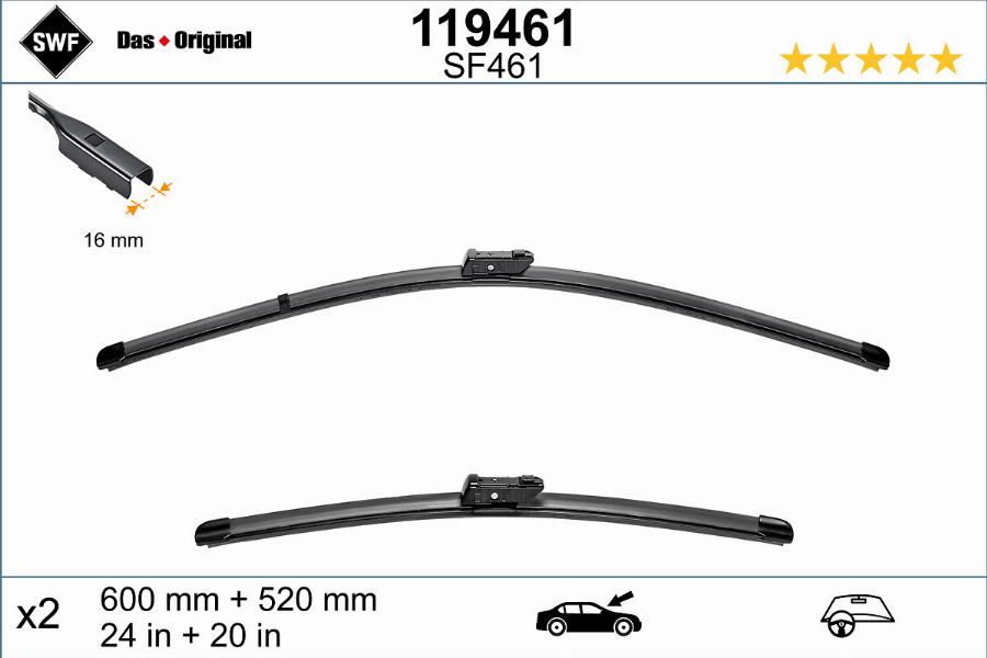 SWF 119461 - Wiper Blade parts5.com