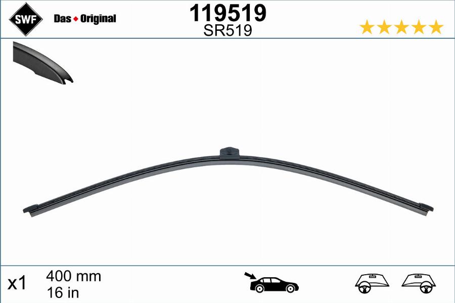 SWF 119519 - Balai d'essuie-glace parts5.com