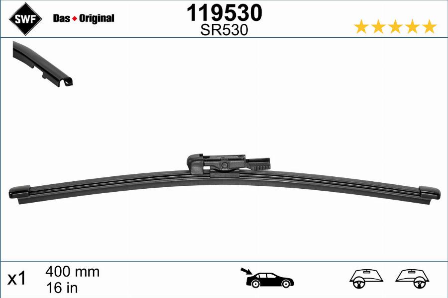 SWF 119530 - Silecek süpürgesi parts5.com