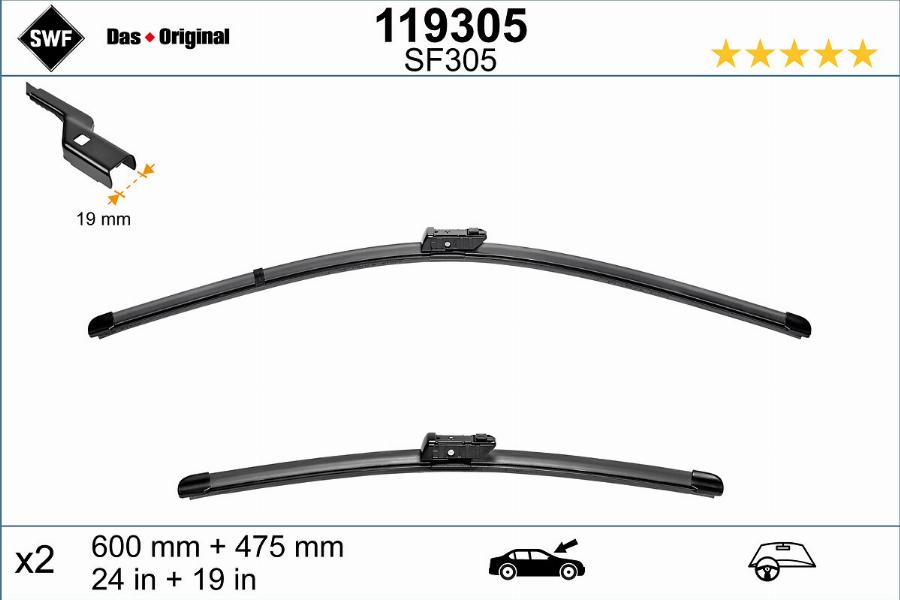 SWF 119305 - Wiper Blade parts5.com