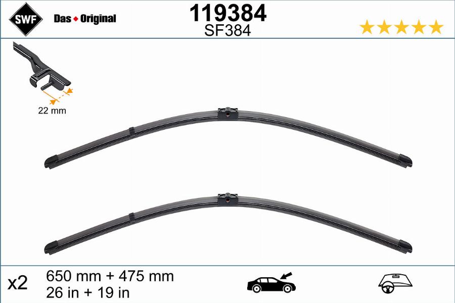 SWF 119384 - Wiper Blade parts5.com