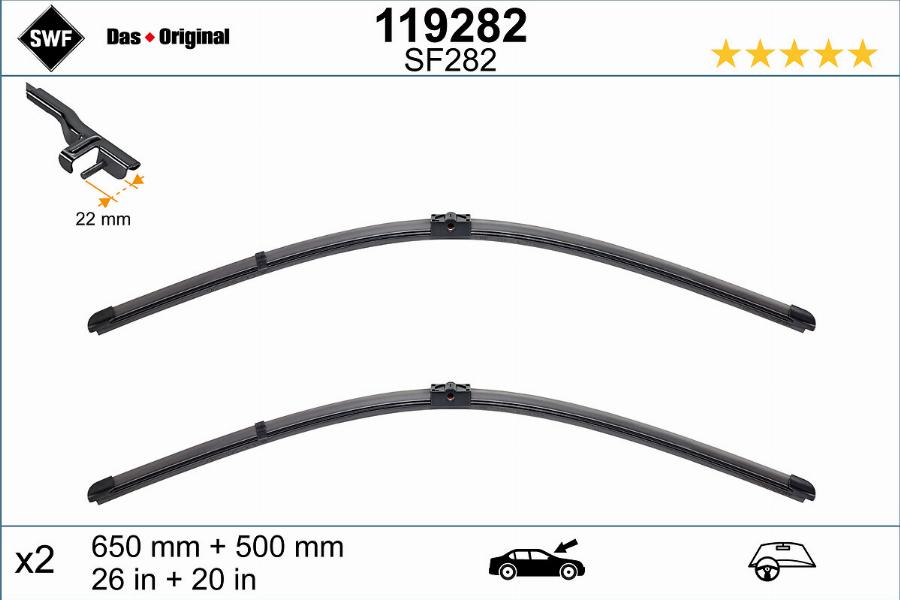 SWF 119282 - Wiper Blade parts5.com