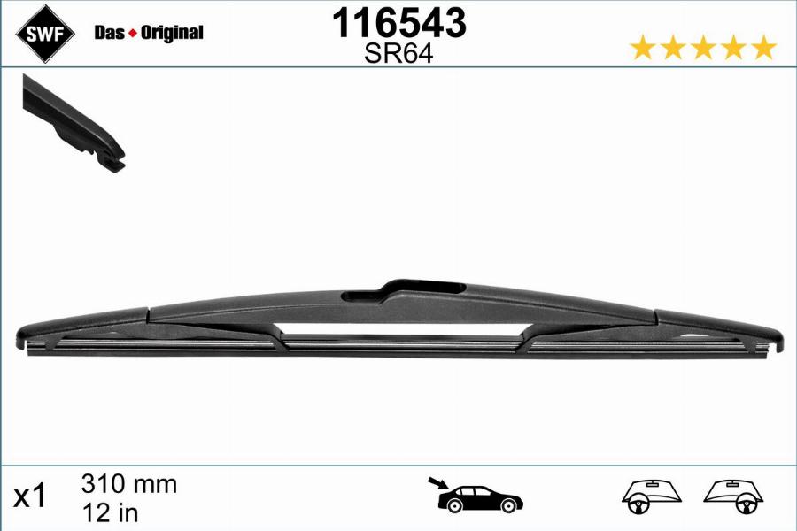 SWF 116543 - Lamela stergator parts5.com