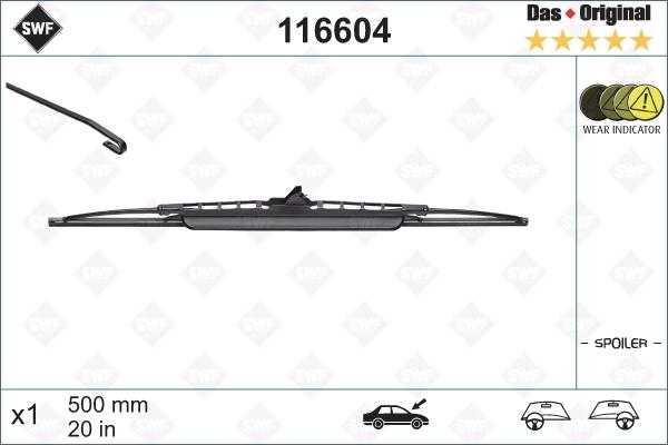 SWF 116604 - Silecek süpürgesi parts5.com