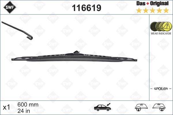 SWF 116619 - Lamela stergator parts5.com