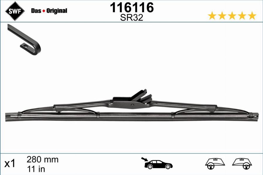 SWF 116116 - Wischblatt parts5.com