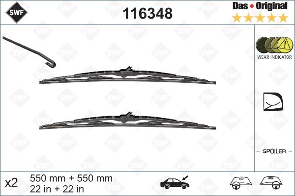 SWF 116348 - Balai d'essuie-glace parts5.com