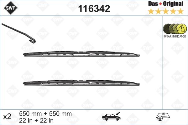 SWF 116342 - Lamela stergator parts5.com