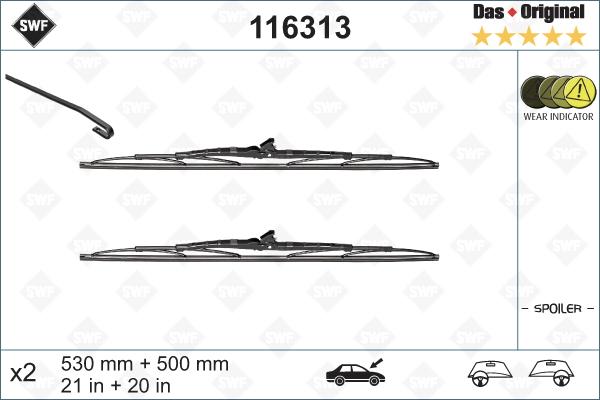 SWF 116313 - Silecek süpürgesi parts5.com