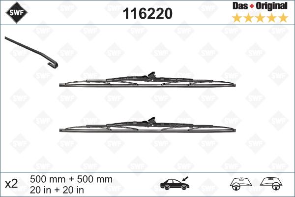 SWF 116220 - Törlőlapát parts5.com