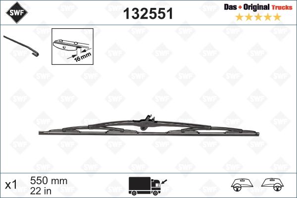 SWF 132551 - Silecek süpürgesi parts5.com