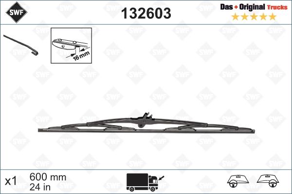 SWF 132603 - Metlica brisalnika stekel parts5.com