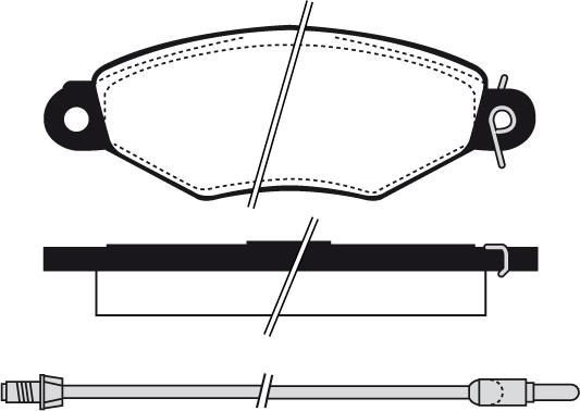 LPR 05P1300 - Fren balata seti, diskli fren parts5.com