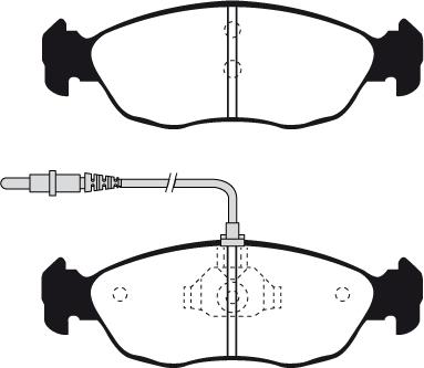 Remsa 0461.00 - Piduriklotsi komplekt,ketaspidur parts5.com